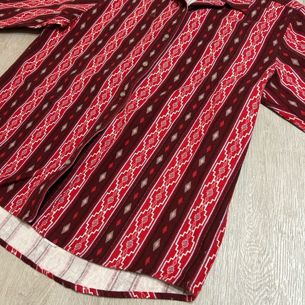 Vintage 80s/90s Cabela’s Heavyweight 100% cotton Shirt XL Southwestern Rug Style